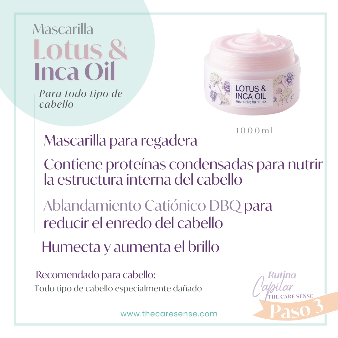 Lotus & Inca Oil Mascarilla Reparadora Chihtsai 1000ml