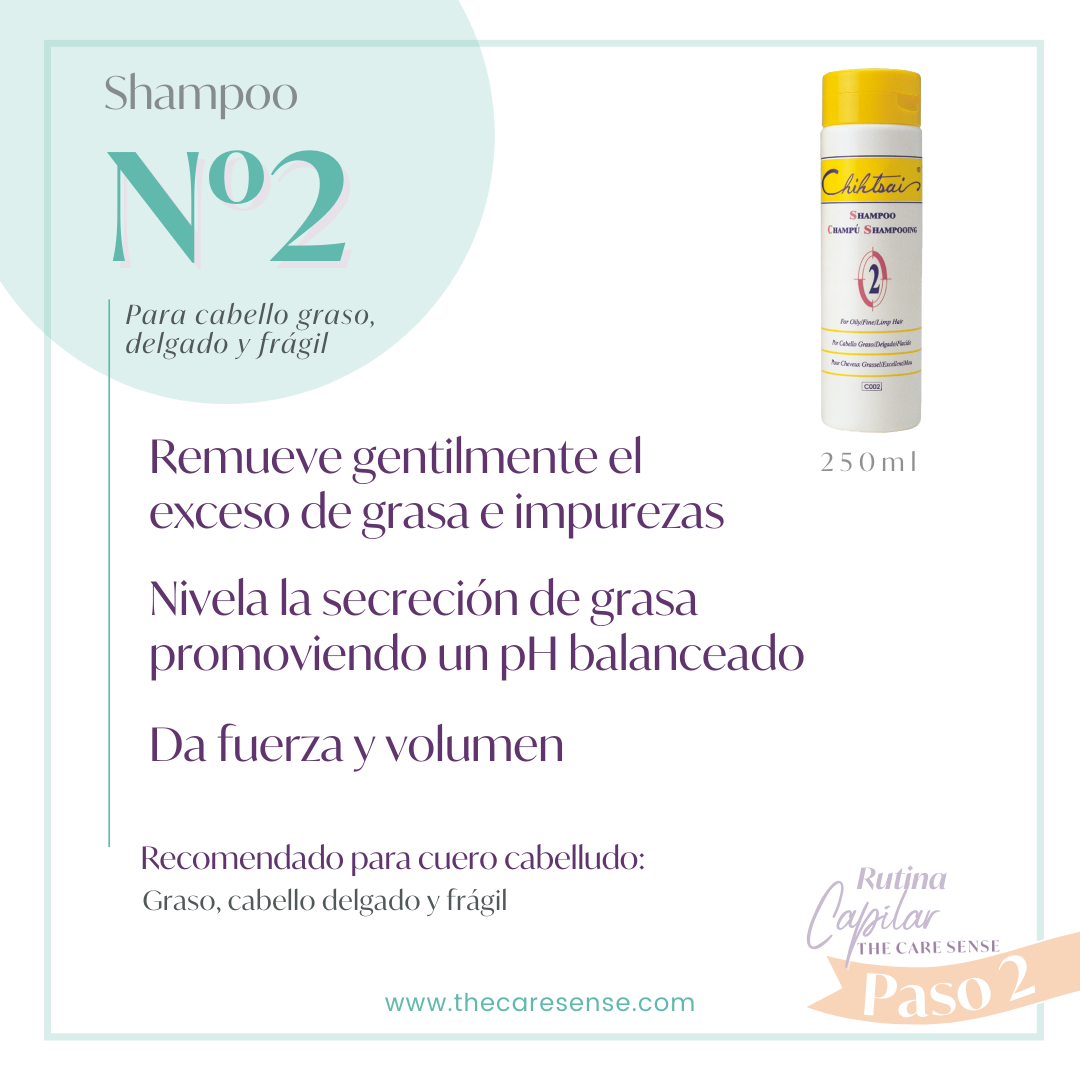 Shampoo N.2 para grasa Chihtsai