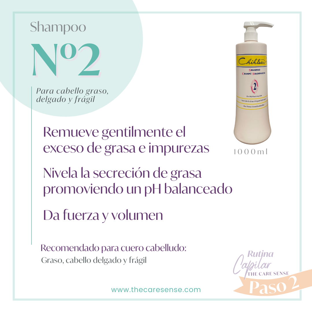 Shampoo N.2 para grasa Chihtsai