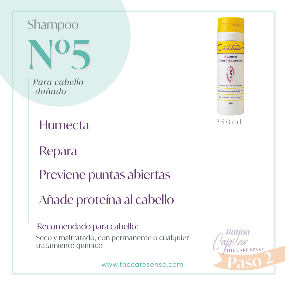 Shampoo N.5 cabello dañado Chihtsai