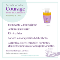 Semi-tratamiento COURAGE para cabello lacio